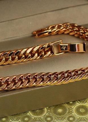 Браслет xuping jewelry кобра 20 см 7 мм золотистый