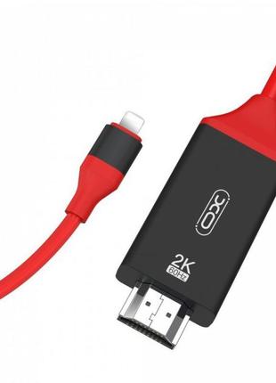 Кабель xo lightning to hdmi 2k 60hz 2m для ios