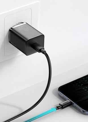 Зарядний пристрій baseus pd charger 20w (1type-c) для iphone 6
