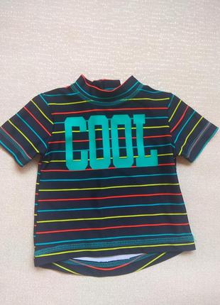 Солнцезащитная футболка primark 3/6 68,гидро одежда для бассейна,купальная футболочка