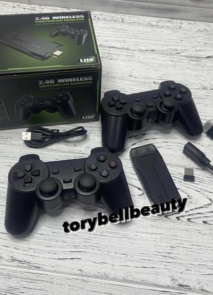 Ретроприставка на 10000 ігор game stick lite m8 64 gb 4k ultra hd з бездротовими джойстиками