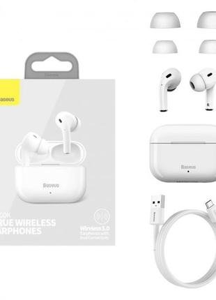 Навушники baseus encok true wireless earphones|37/200mah, 4/18hou