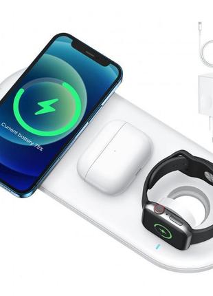 Док-станція joyroom 3в1 wireless charger|20w|для iphone/samsung