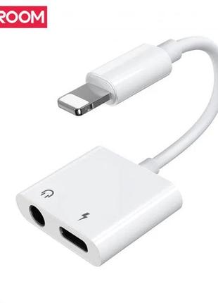 Перехідник для навушників iphone 6 7 8 x xs 11 pro baseus