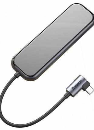Хаб baseus 5в1 superlative multifunctional type-c to 4xusb 3.0+pd