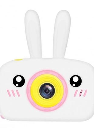 Дитяча фотокамера baby photo camera rabbit з автофокусом white