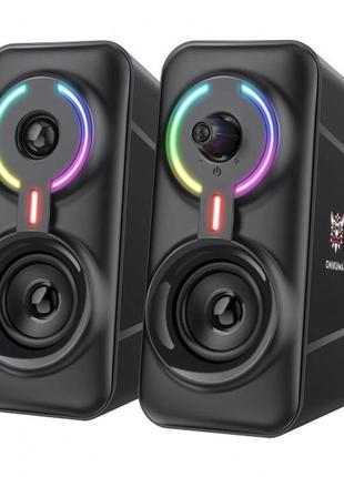 Акустика для пк onikuma rgb backlight 5wx2, bt, usb, 3.5mm