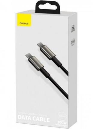 Кабель baseus tungsten type-c to type-c super charge 100w