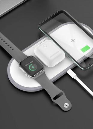 Док-станція hoco 3в1 quick charge 3.0 iphone/samsung/huawei/xiaom