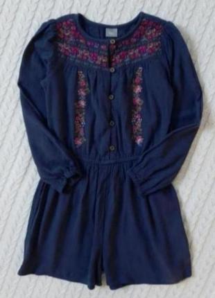 Комбинезон платье с вышивкой next