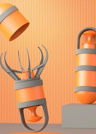 Пристрій для прибирання за собакою, совочок для збирання фекалій собак, 3 рулончики пакетів у подарунок, дуже зручно