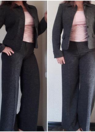 Меланжевый костюм: пиджак, брюки.1 фото