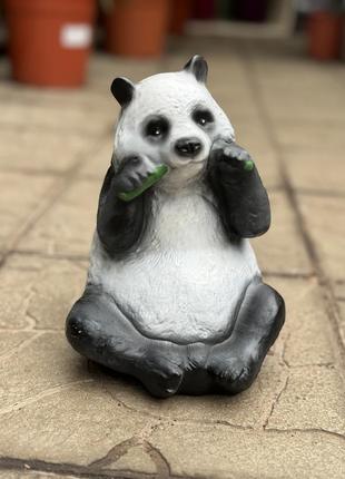 Садова фігура панда 24 см полімер2 фото