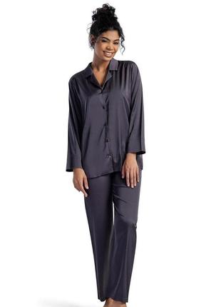 Жіночий домашній костюм vienetta exclusive розмір xl темносірий колір 53641 фото