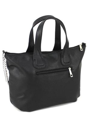 Повседневная женская сумка-тоут voila 5371 черная4 фото