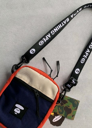 Мессенджер bape барсетка bathing ape сумка через плечо бейп банан