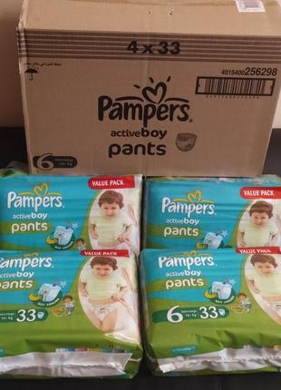 Підгузки-трусики pampers activeboy pants 6 (16+ кг)2 фото