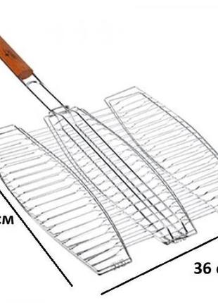 Решітка-гриль потрійна для риби 65*40*36 см2 фото