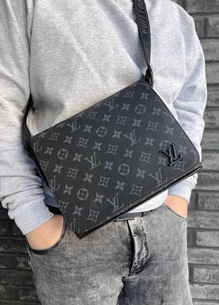 Мужская сумка через плечо louis vuitton, классическая ежедневная.