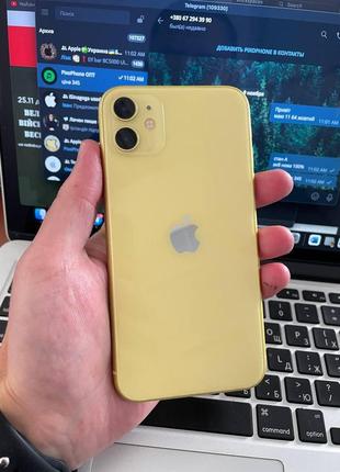Б/у iphone 11 64gb yellow | 🔋акб 90+%