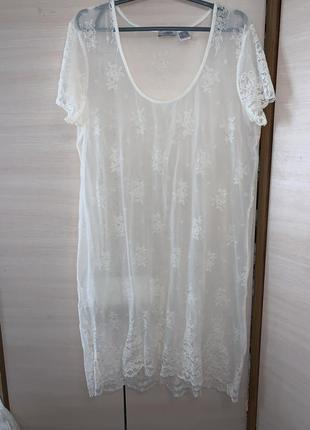 Стильна круживна накидка платья