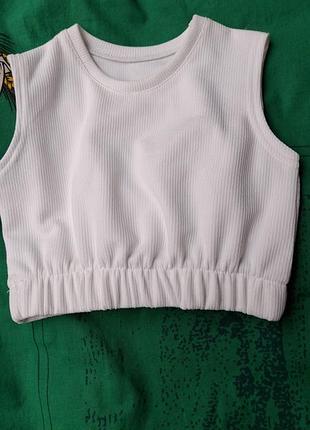 Топы для девочек в рубчик