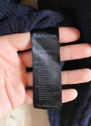 Barbour трикотажный джемпер  мужской свитер essential cable crew4 фото