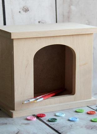 Деревянная заготовка для декупажа и декорирования камин