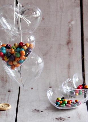 Заготовка пластиковая объемная сердце