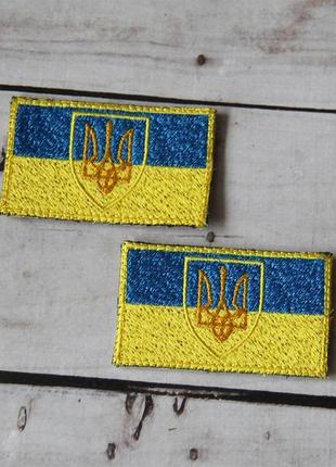 Шеврон (нашивка) прапор україни на липучці1 фото