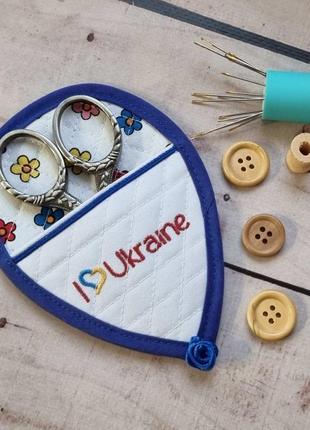 Чехол для ножниц "я люблю украину"2 фото