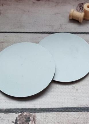 Шаблон (основа) круг пластиковый 6,6 см для рукоделия и шитья2 фото