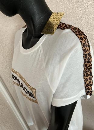 Футболка versace, чудова від бренда versace, жіноча футболка versace jeans4 фото