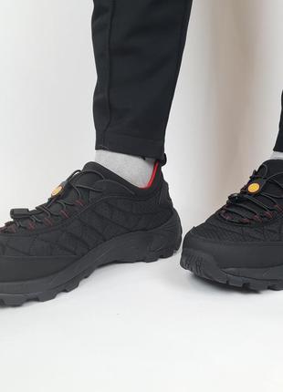 Термо обувь мужская черные с красным merrell ice cup black red кроссовки термо мужские еврозима мерелл айс кап9 фото