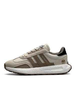 Мужские кроссовки adidas originals retropy e5 beige brown бежевые замшевые повседневные кроссовки адидас