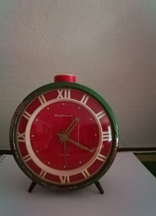 Годинник настільний янтар2 фото