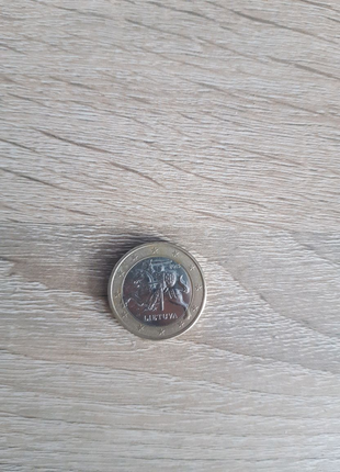 Монета євро литва 2015р.1 фото