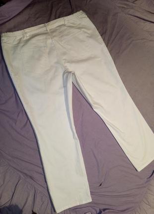 Стрейч,белые джинсы с вышивкой,мега батал,в сост.новых,на высокую,ulla popken7 фото
