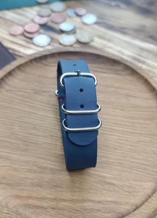 Ремінець для годинника чорний zulu strap / nato strap2 фото