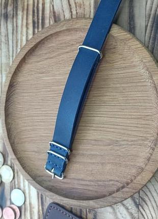 Ремінець для годинника темно синій zulu strap / nato strap5 фото