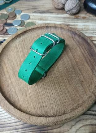 Ремінець для годинника зелений zulu strap / nato strap3 фото