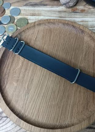 Ремешок для часов черный матовый zulu strap / nato strap5 фото