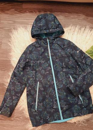 Легкая куртка, курточка с узором, ветровка в цветок6 фото