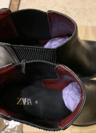 Супер стильные ботинки челси zara 38р натур кожа!!!2 фото