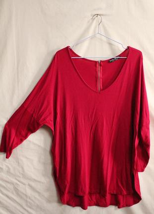 Кофта оверсайз зі спущеним рукавом