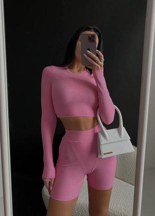 Костюм велосипедки+топ на довгому рукаві