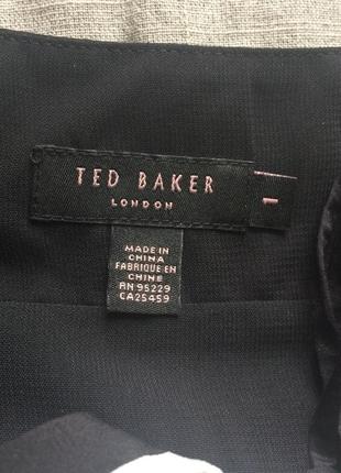 Шёлковый черно-белый сарафан ted baker8 фото