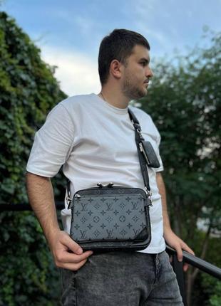 Мужская сумка через плечо, сумка-мессенджер 3 в 1 louis vuitton, классическая.