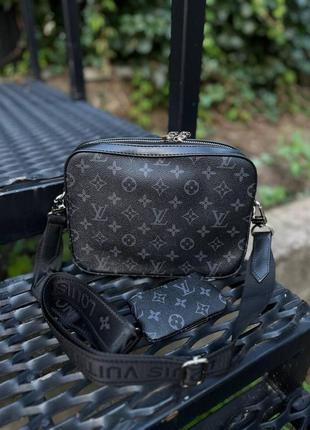 Чоловіча сумка через плече лочки вінон стильна сумка-месенджер 3 в 1 louis vuitton, класична щоденна6 фото