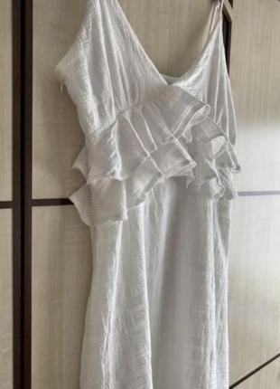 Платье сарафан белое хлопок6 фото